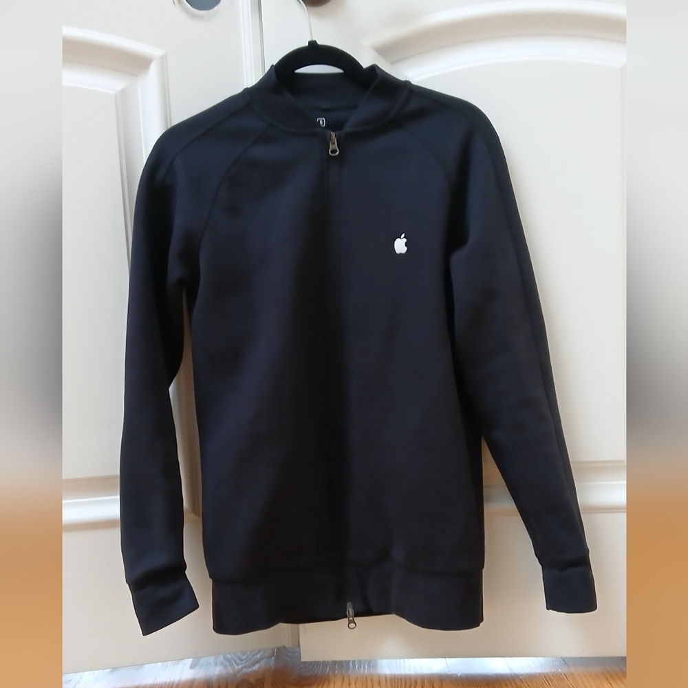 Apple Inc. employee uniform full zip-up bomber jacket coat, S